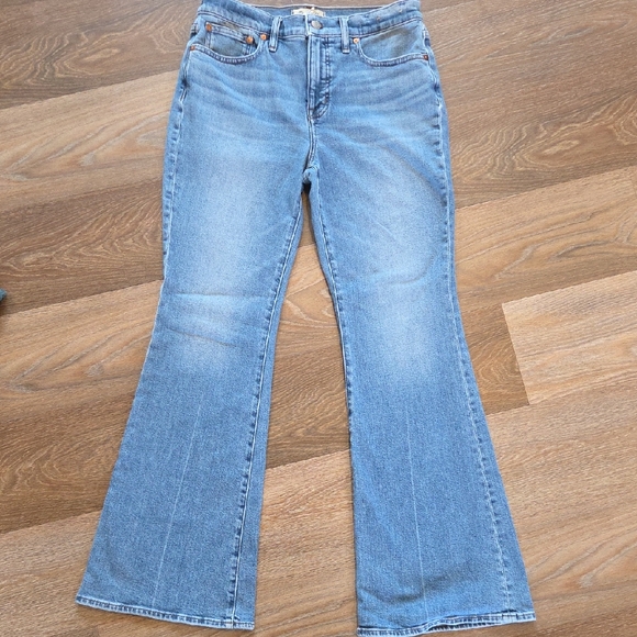 Madewell Flea Market Flare Light Blue Flare Jeans - Picture 1 of 5